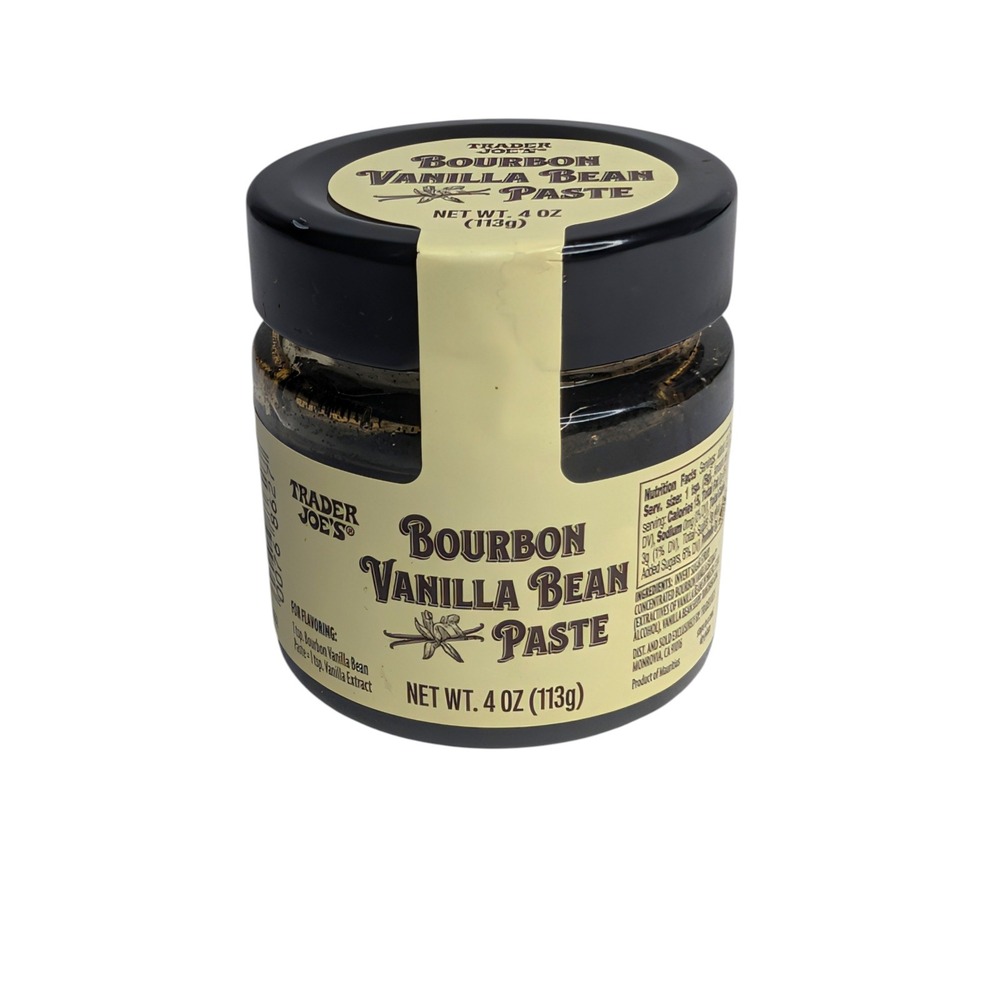 Trader Joes‎ Bourbon Vanilla Bean Paste 4 oz Jar Baking Flavoring New Sealed